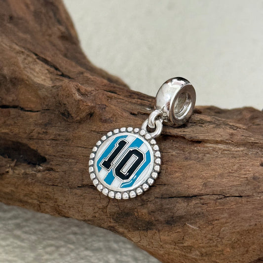 Argentina #10 Soccer World Cup Exclusive Dangle Charm for Pandora Bracelet
