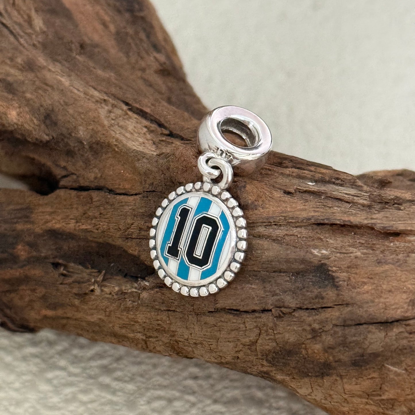 Argentina #10 Soccer World Cup Exclusive Dangle Charm for Pandora Bracelet
