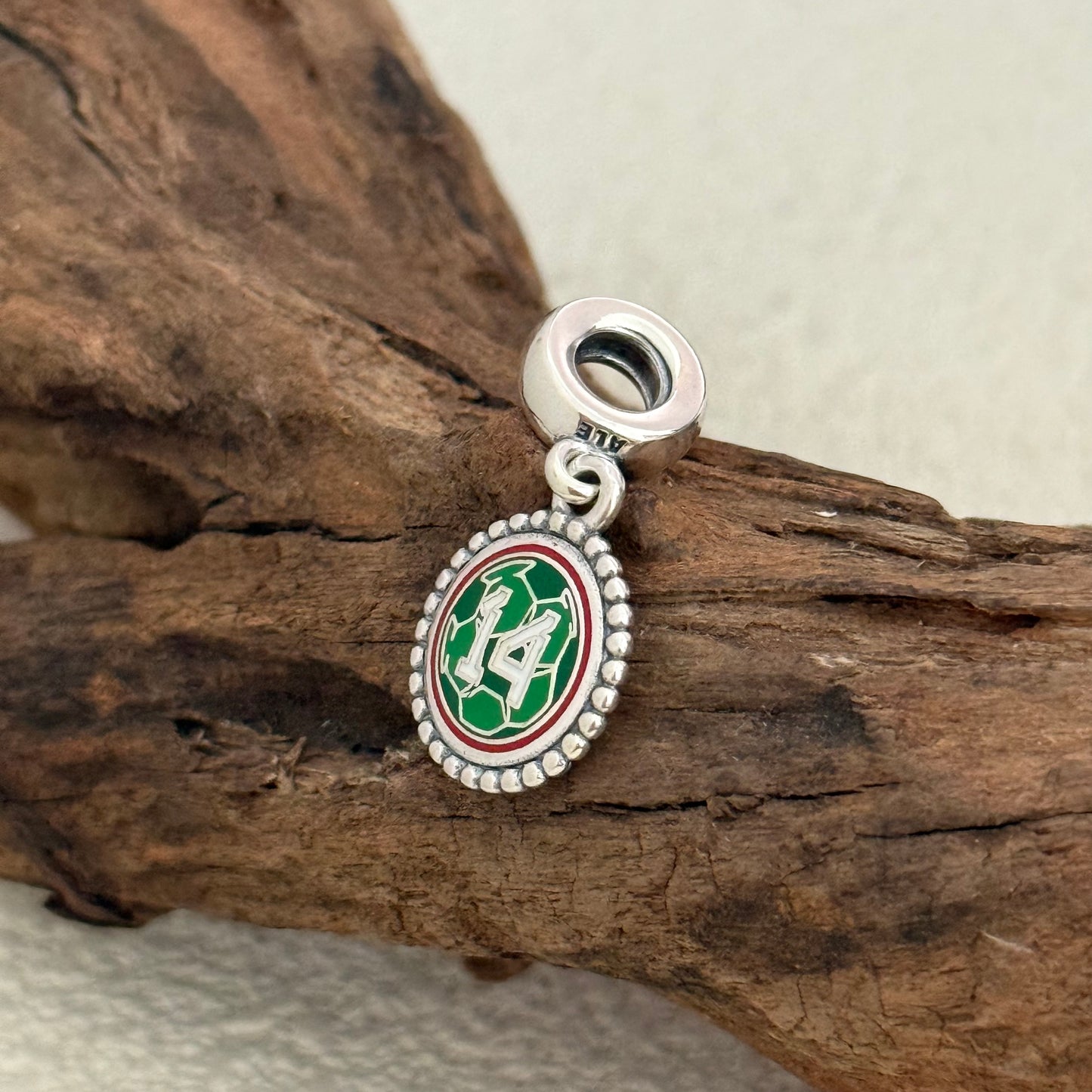 Mexico #14 Soccer World Cup Exclusive Dangle Charm for Pandora Bracelet