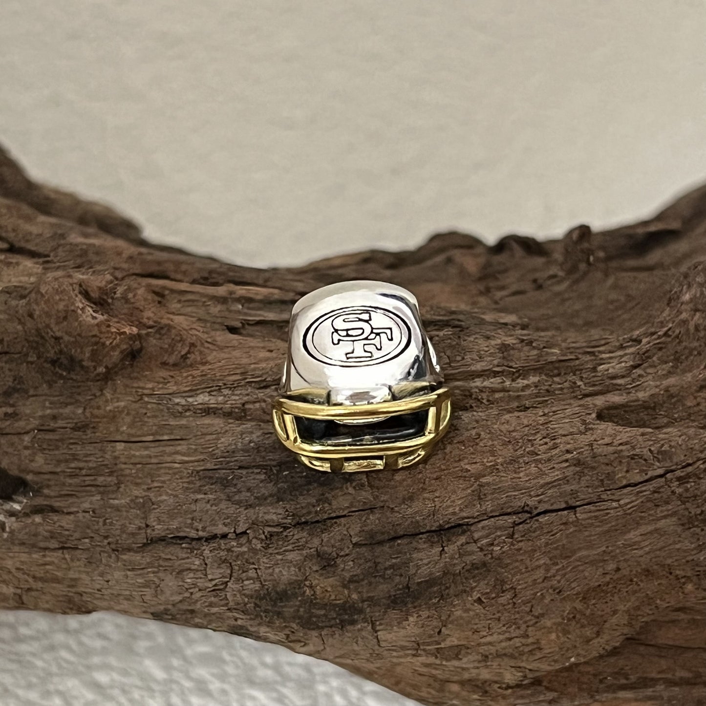 San Francisco 49'rs Football Helmet Exclusive Bead Charm for Pandora Bracelet