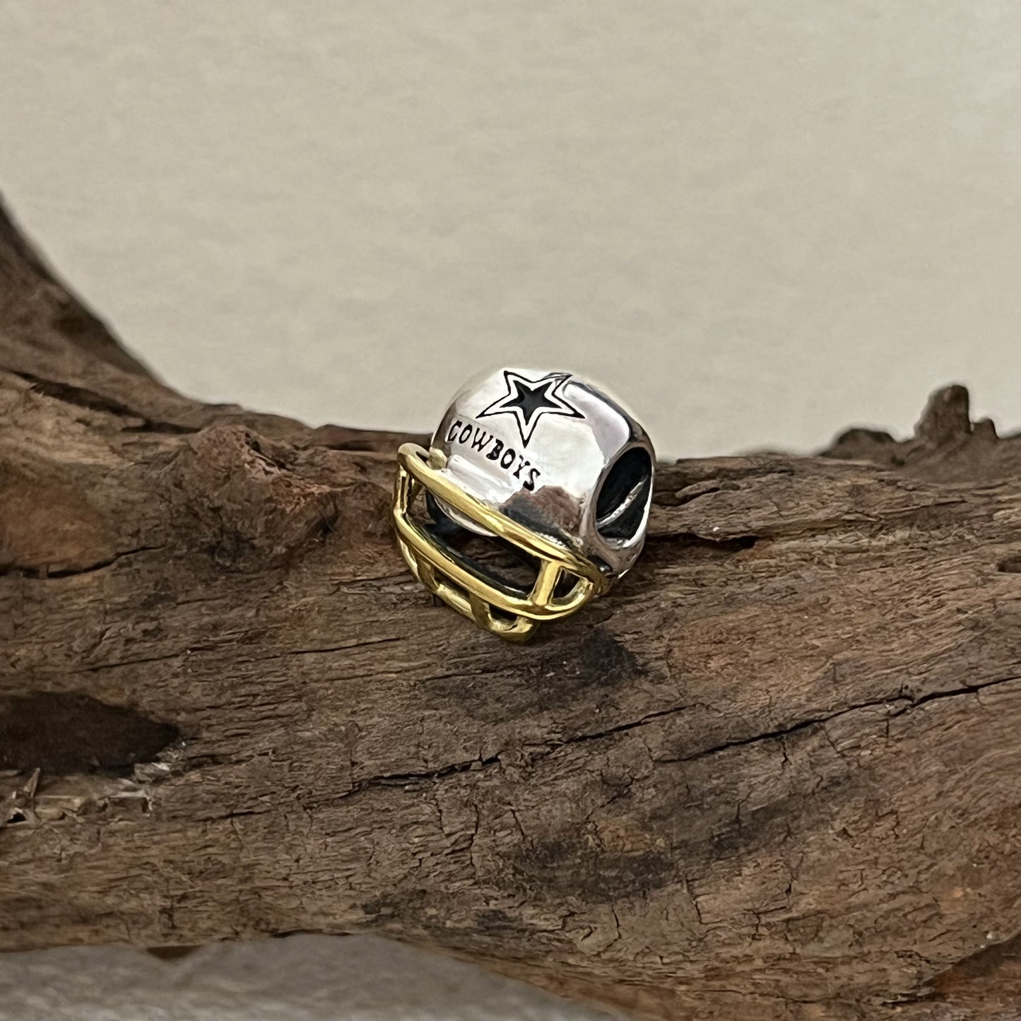 Dallas Cowboys Football Helmet Exclusive Bead Charm for Pandora Bracelet