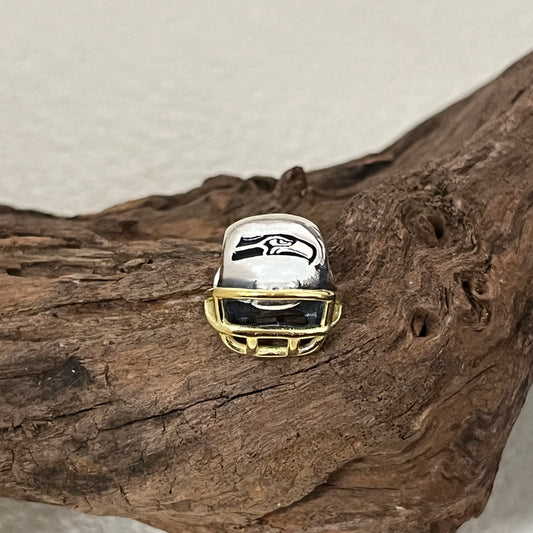 Seattle Seahawks Football Helmet Exclusive Bead Charm for Pandora Bracelet