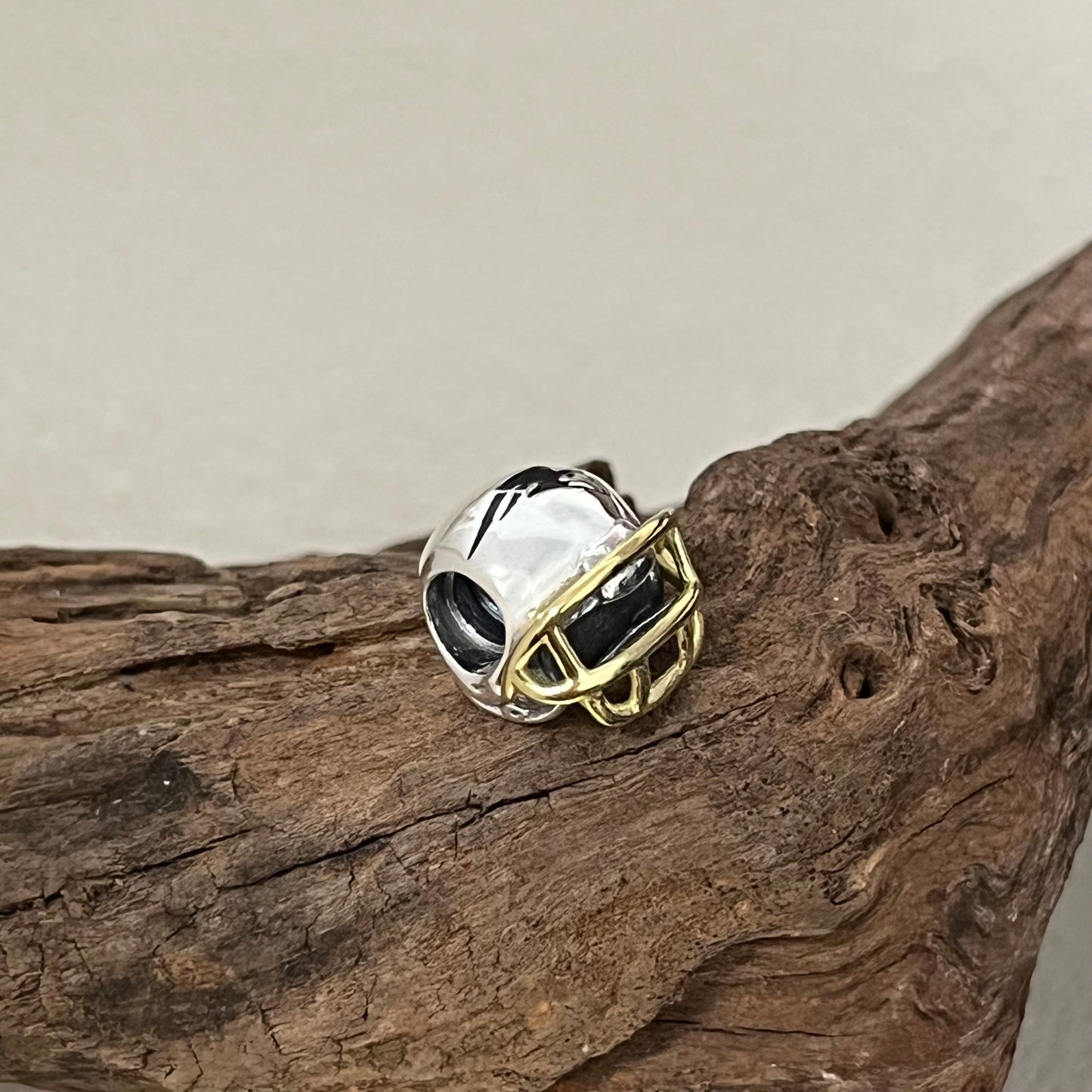 New England Patriots Football Helmet Exclusive Bead Charm for Pandora Bracelet