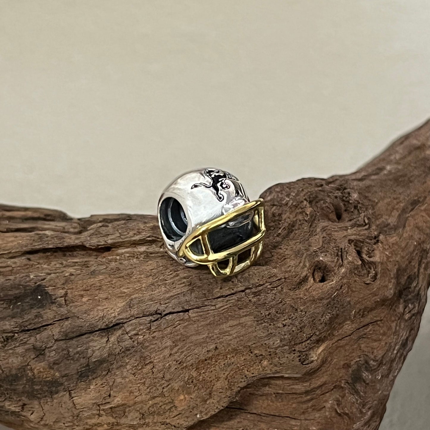 Detroit Lions Football Helmet Exclusive Bead Charm for Pandora Bracelet