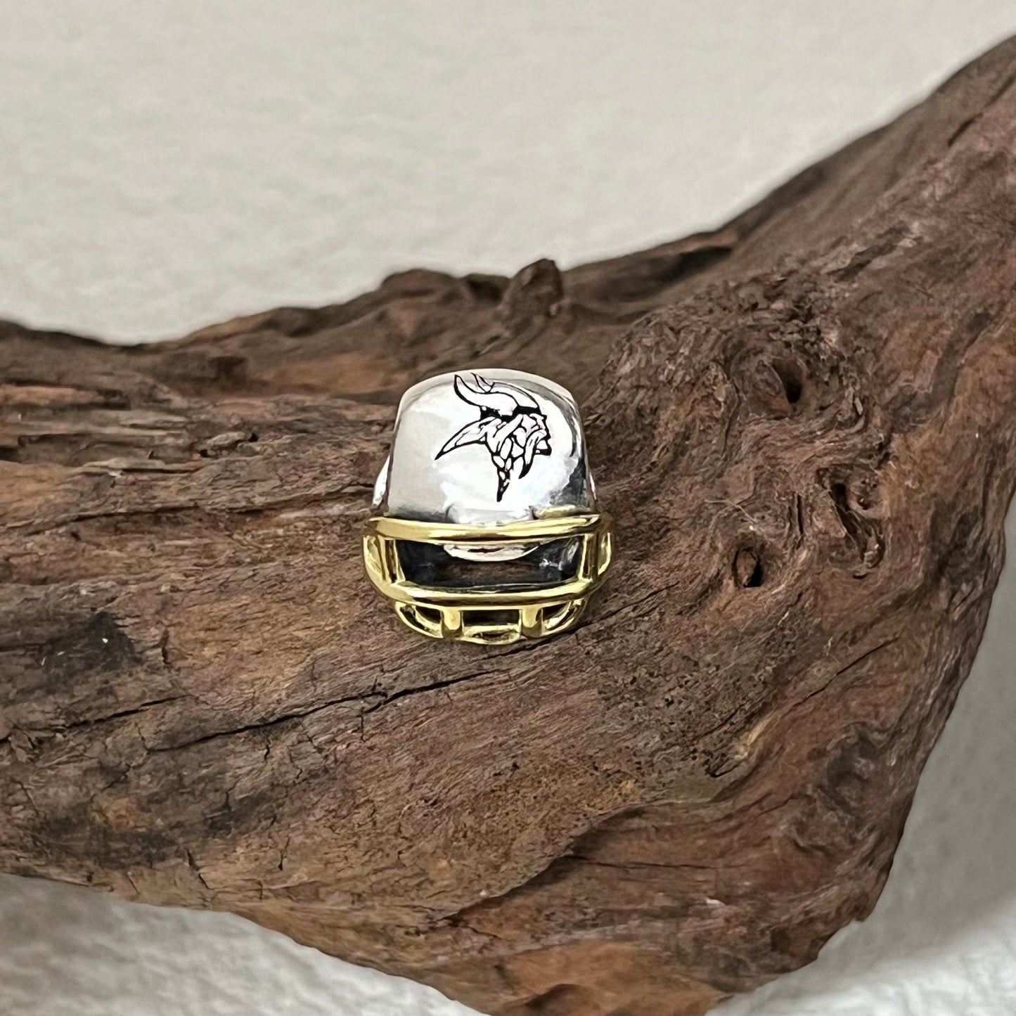 Minnesota Vikings Football Helmet Exclusive Bead Charm for Pandora Bracelet