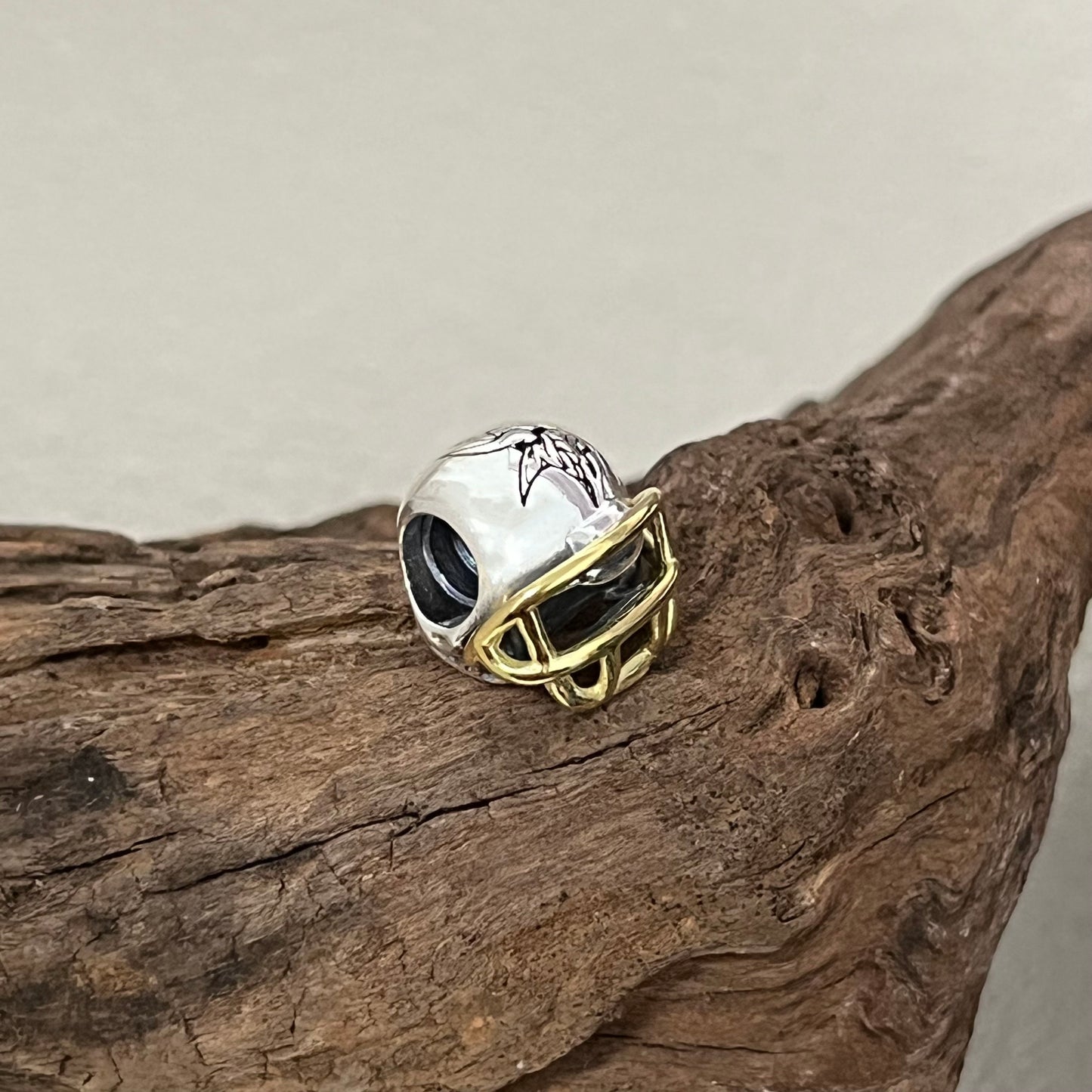 Minnesota Vikings Football Helmet Exclusive Bead Charm for Pandora Bracelet