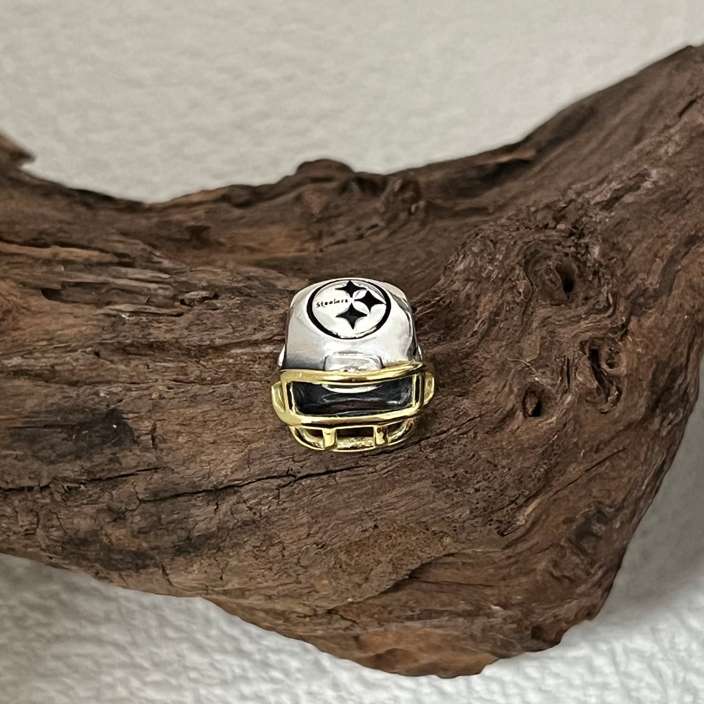 Pittsburgh Steelers Football Helmet Exclusive Bead Charm for Pandora Bracelet