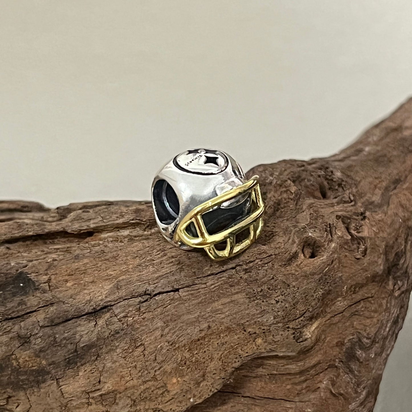 Pittsburgh Steelers Football Helmet Exclusive Bead Charm for Pandora Bracelet