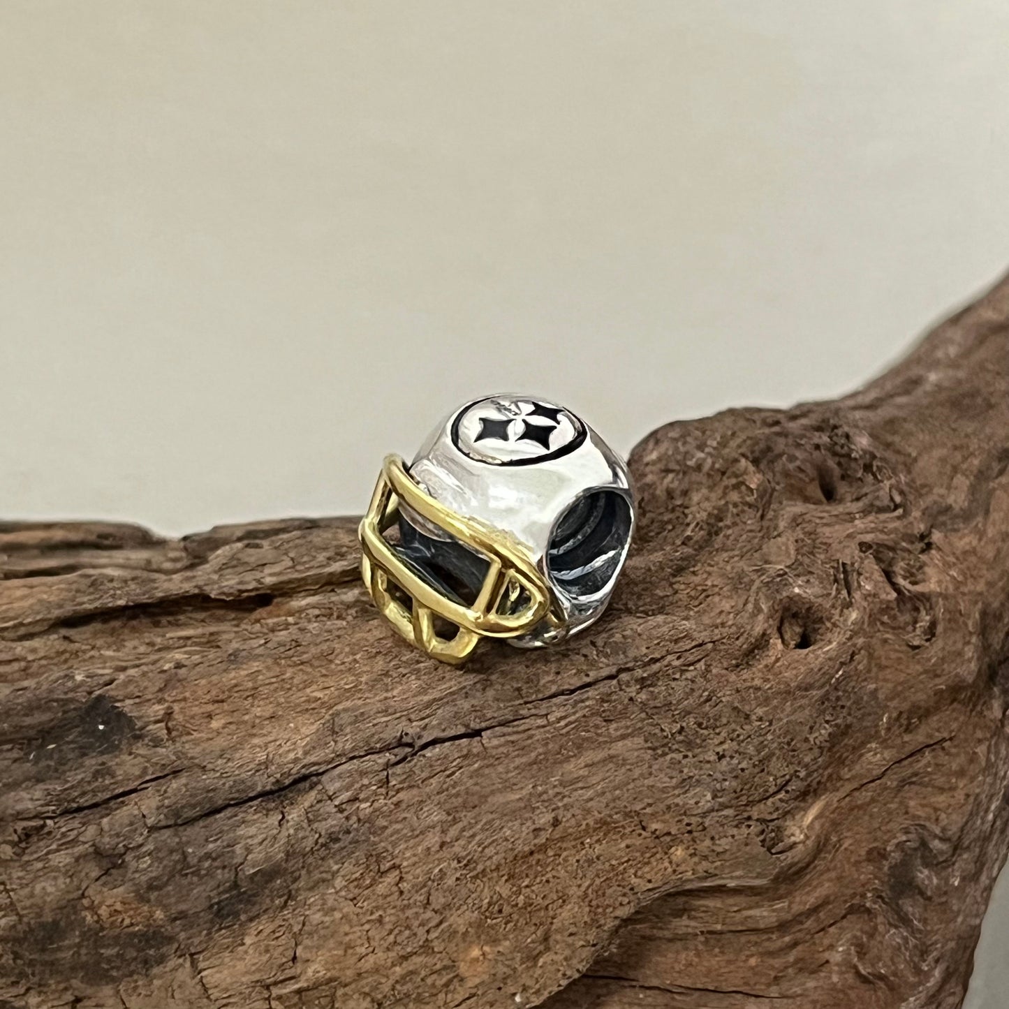 Pittsburgh Steelers Football Helmet Exclusive Bead Charm for Pandora Bracelet