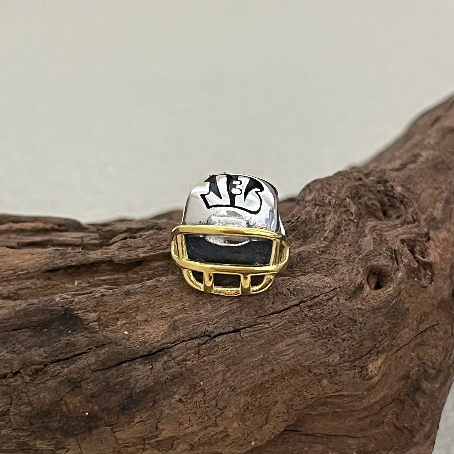 Cincinnati Bengals Football Helmet Exclusive Bead Charm for Pandora Bracelet