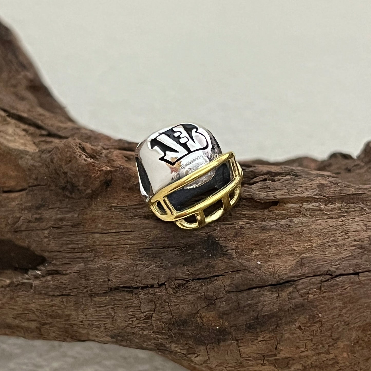 Cincinnati Bengals Football Helmet Exclusive Bead Charm for Pandora Bracelet