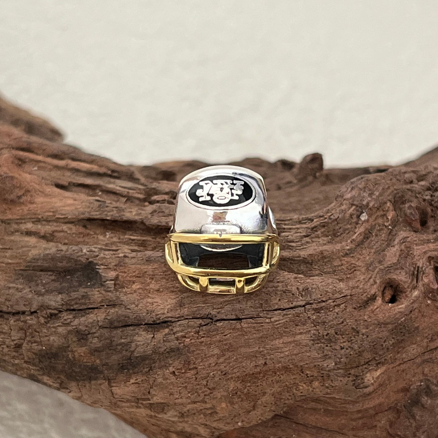 New York Jets Football Helmet Exclusive Bead Charm for Pandora Bracelet