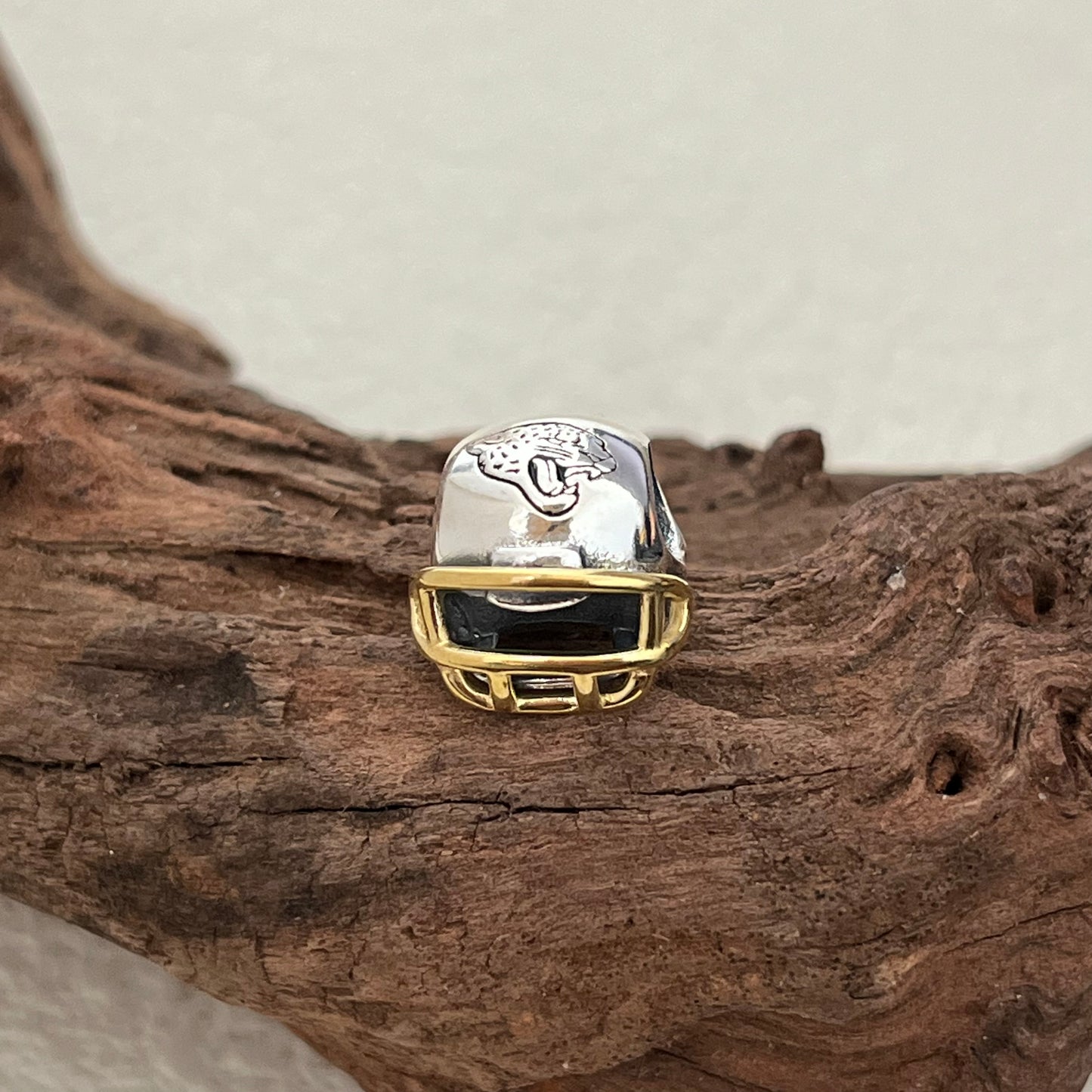 Jacksonville Jaguar Football Helmet Exclusive Bead Charm for Pandora Bracelet