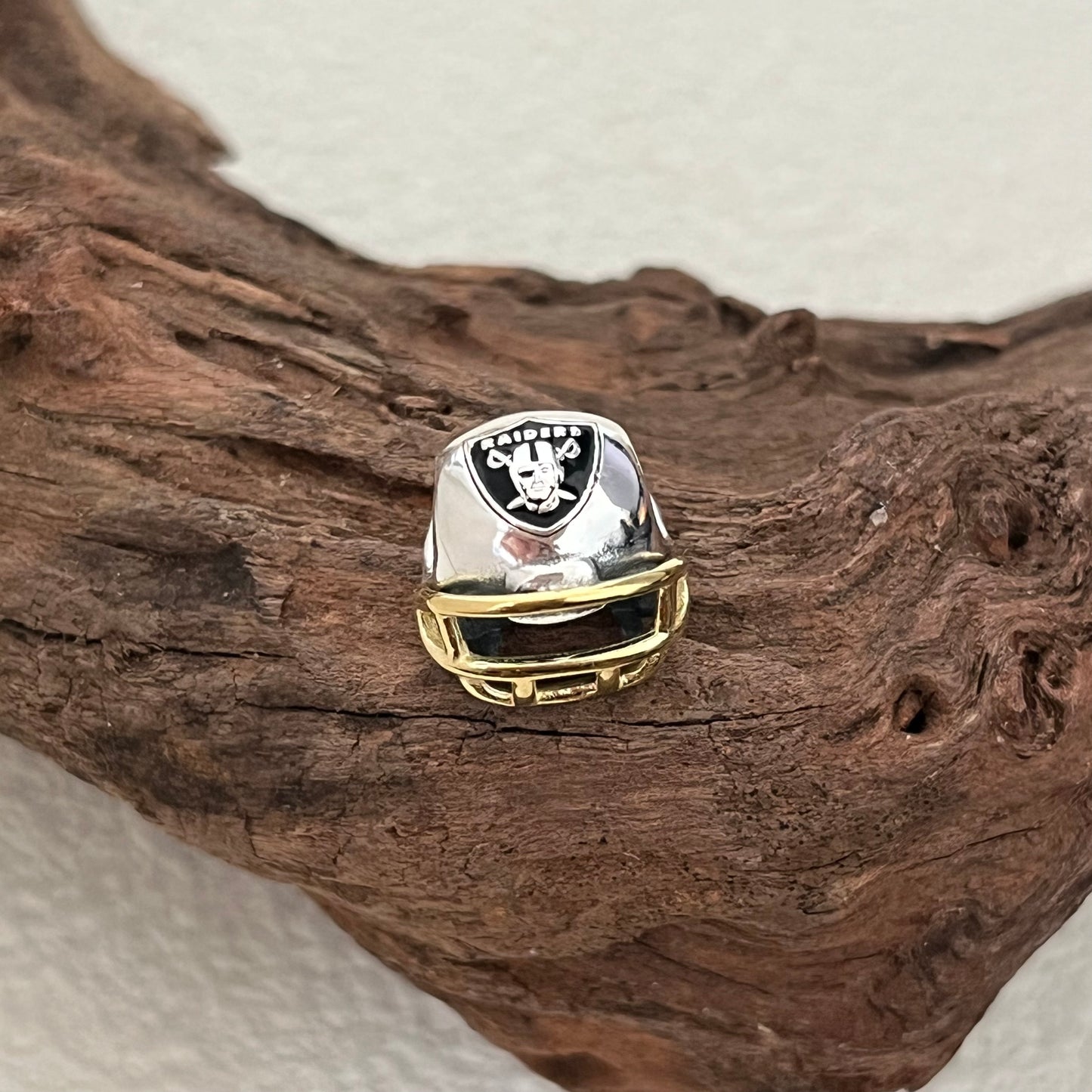 Las Vegas Raiders Football Helmet Exclusive Bead Charm for Pandora Bracelet