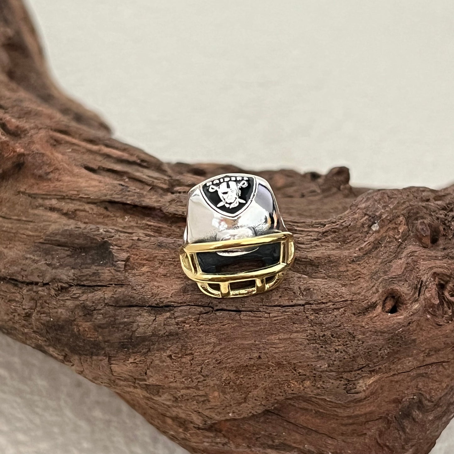 Las Vegas Raiders Football Helmet Exclusive Bead Charm for Pandora Bracelet