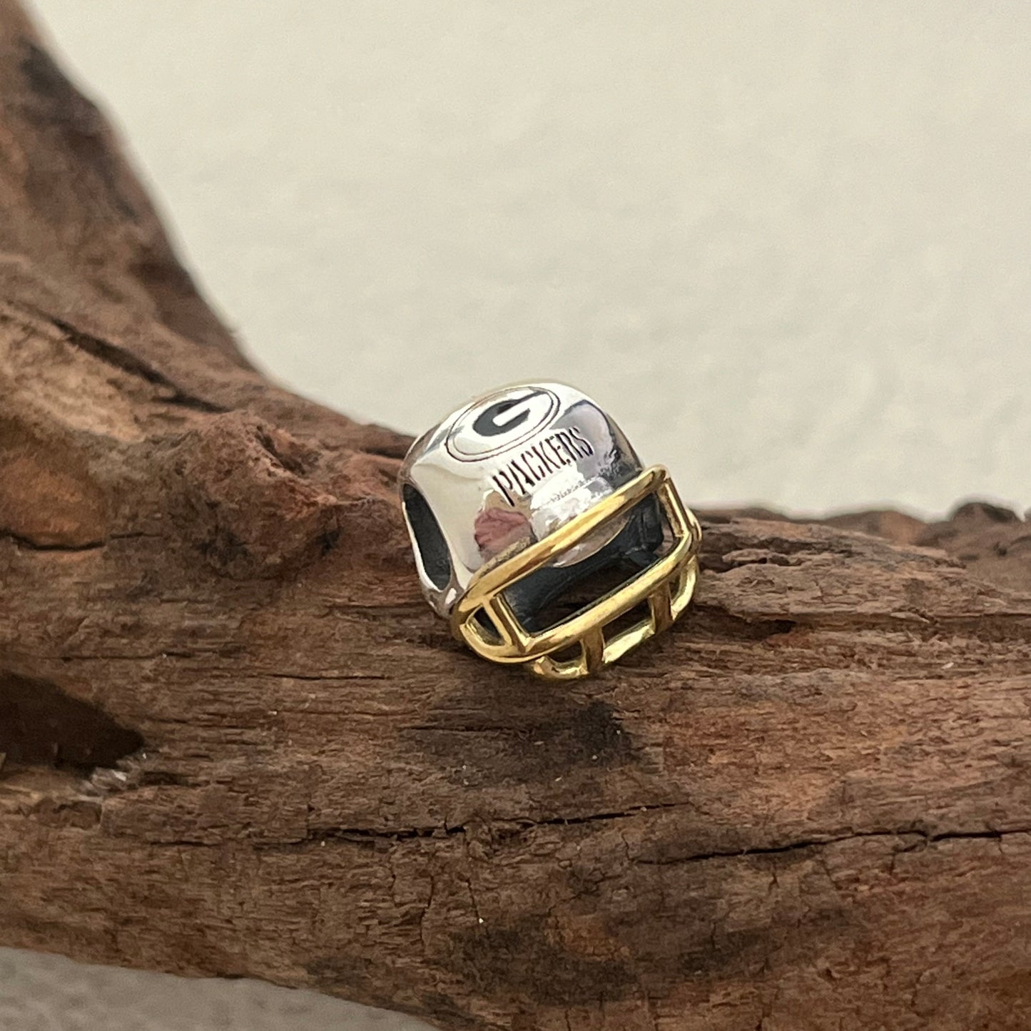 Green Bay Packers Football Helmet Exclusive Bead Charm for Pandora Bracelet