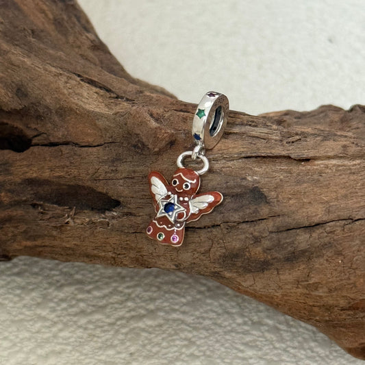 Pandora Gingerbread Angel Dangle Charm