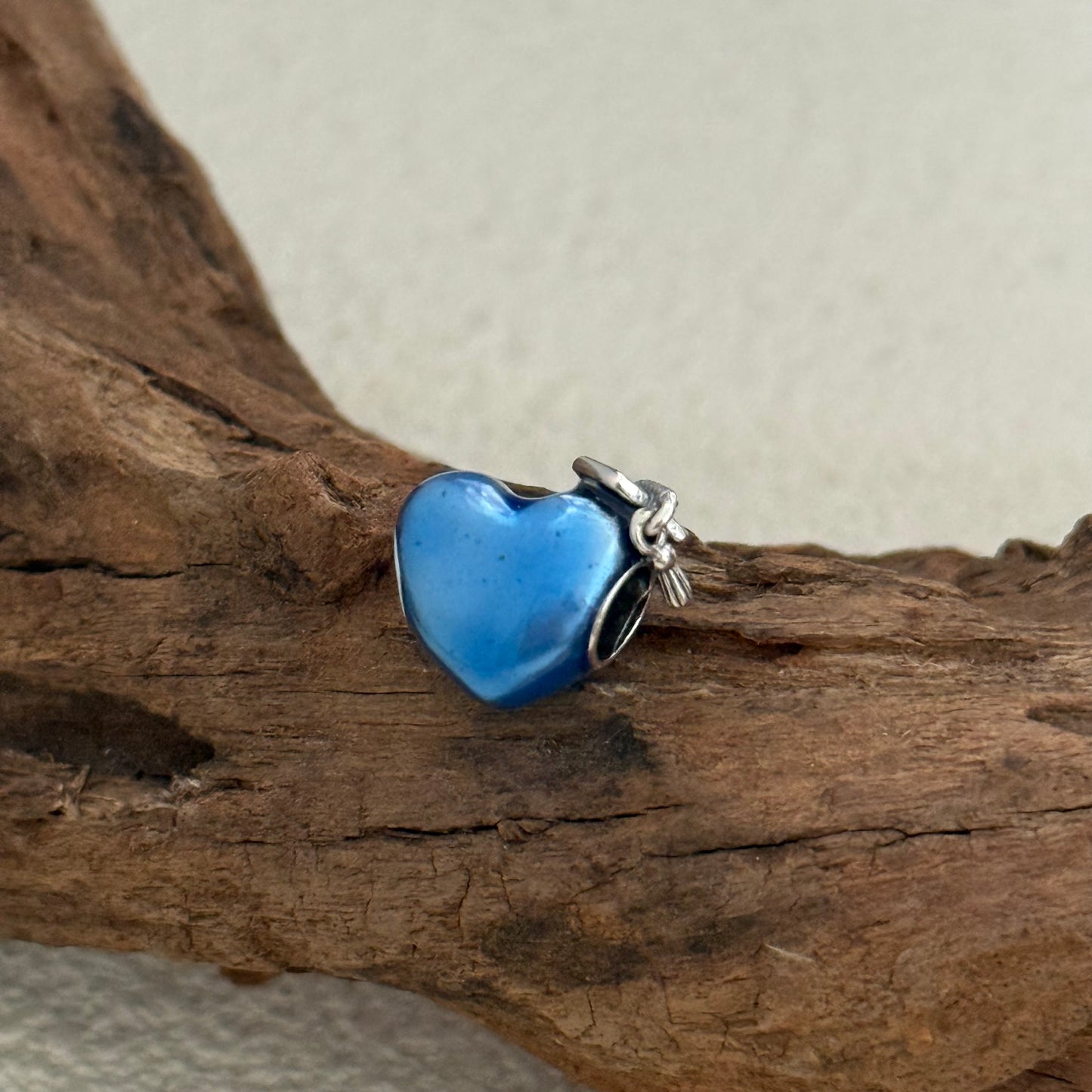 Graduation 2026 Blue Heart Charm Sterling Silver for Pandora Bracelet