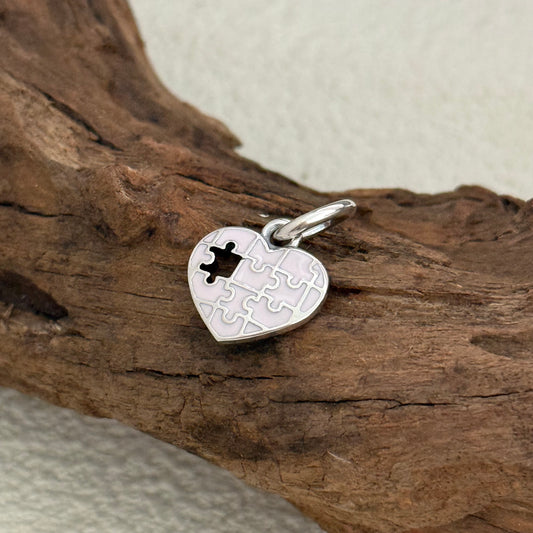 Puzzle You complete my heart Charm Sterling Silver for Pandora Bracelet