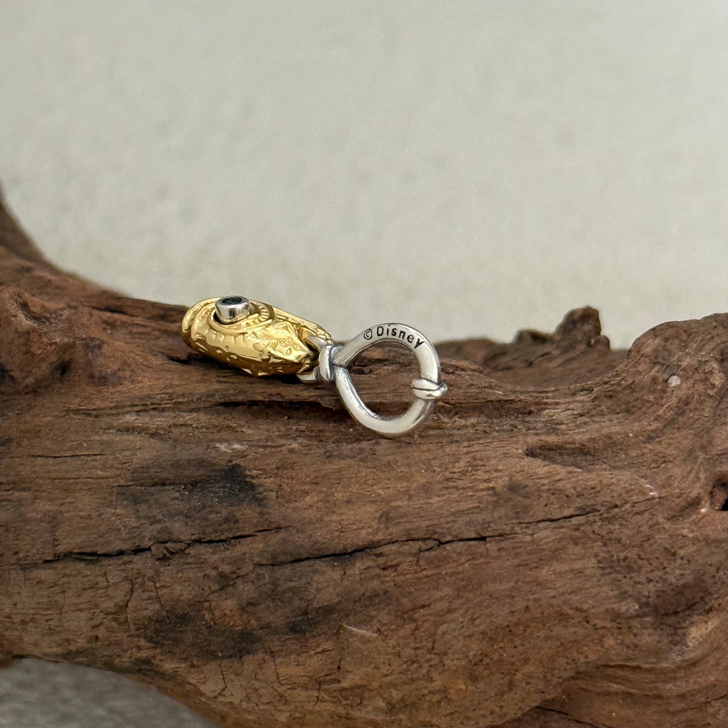 Disney Princesses Moana Heart of Te Fiti Dangle Charm Sterling Silver for Pandora Bracelet- Golden Plating
