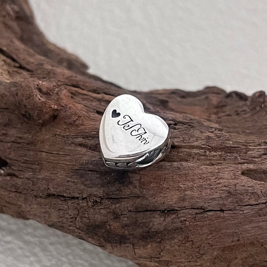 Tel Aviv Exclusive Heart Bead Charm for Pandora Bracelet