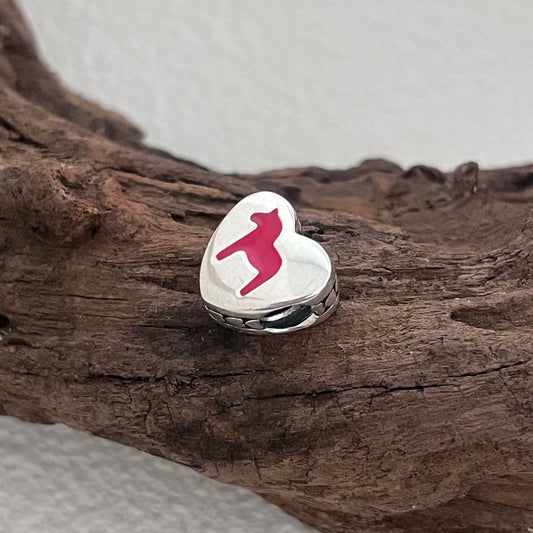 Schweden schwedisches Dalapferd Dala Horse Exclusive Heart Bead Charm for Pandora Bracelet