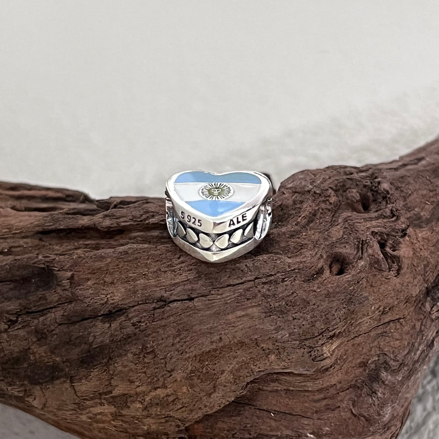 I Love Argentina Exclusive Heart Bead Charm for Pandora Bracelet