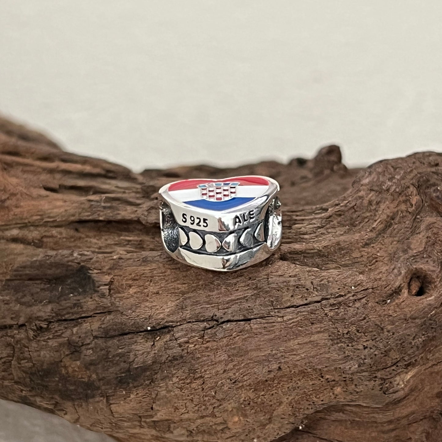 Croatia Flag Exclusive Heart Bead Charm for Pandora Bracelet