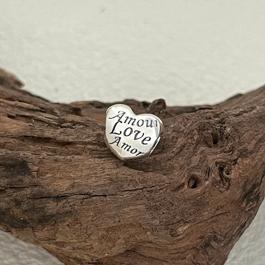 Words of Love Exclusive Heart Bead Charm for Pandora Bracelet