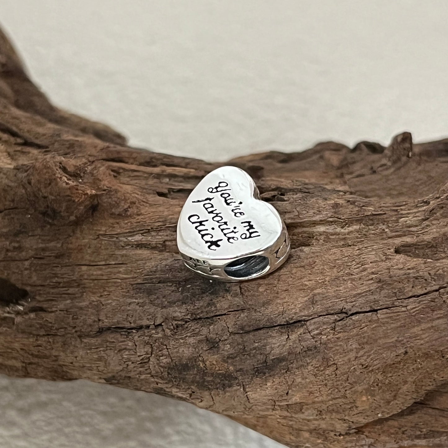 You're my favorite chick Exclusive Heart Bead Charm for Pandora Bracelet