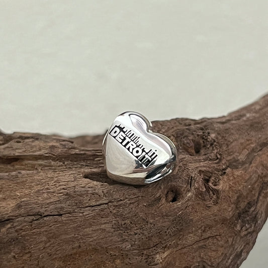 DETROIT Exclusive Heart Bead Charm for Pandora Bracelet