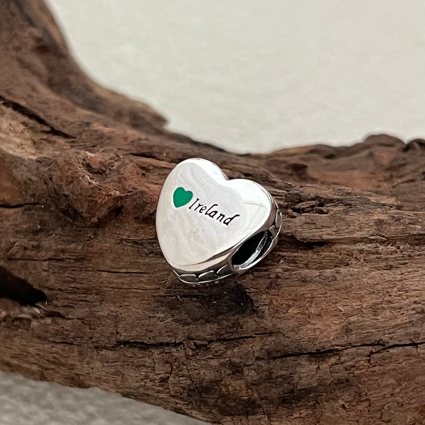 Love Ireland Exclusive Heart Bead Charm for Pandora Bracelet