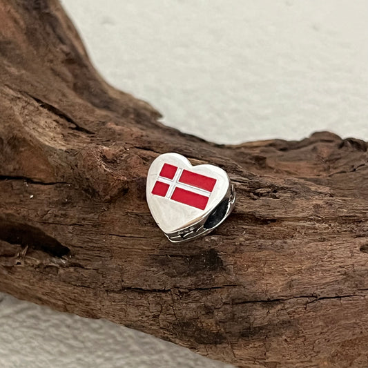 CENMARK Flag Exclusive Heart Bead Charm for Pandora Bracelet