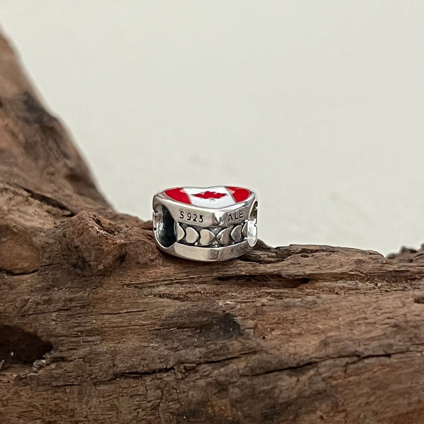 Canada Flag Exclusive Heart Bead Charm for Pandora Bracelet