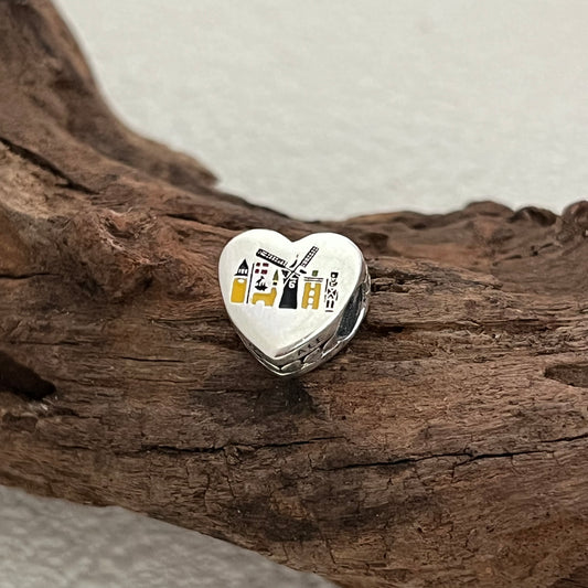 Solvang, California Exclusive Heart Bead Charm for Pandora Bracelet