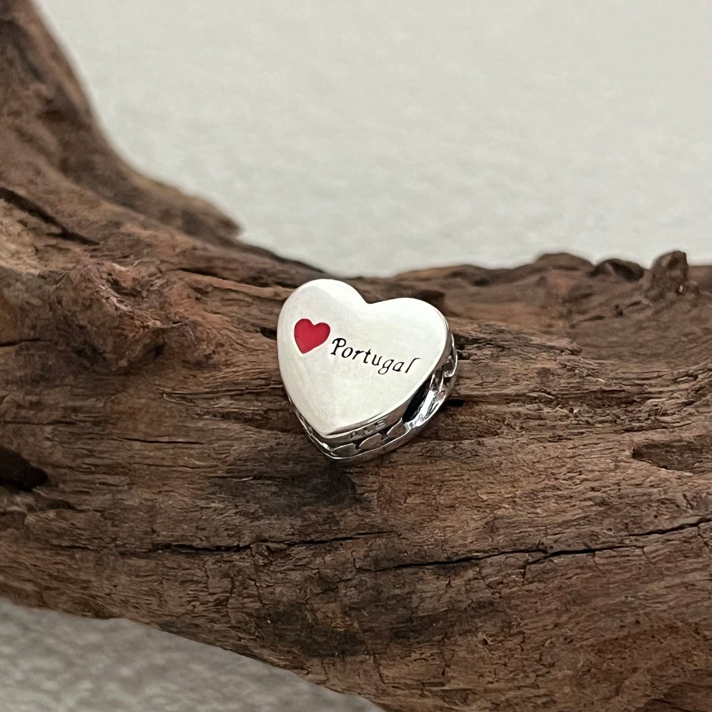 Love Portugal Exclusive Heart Bead Charm for Pandora Bracelet