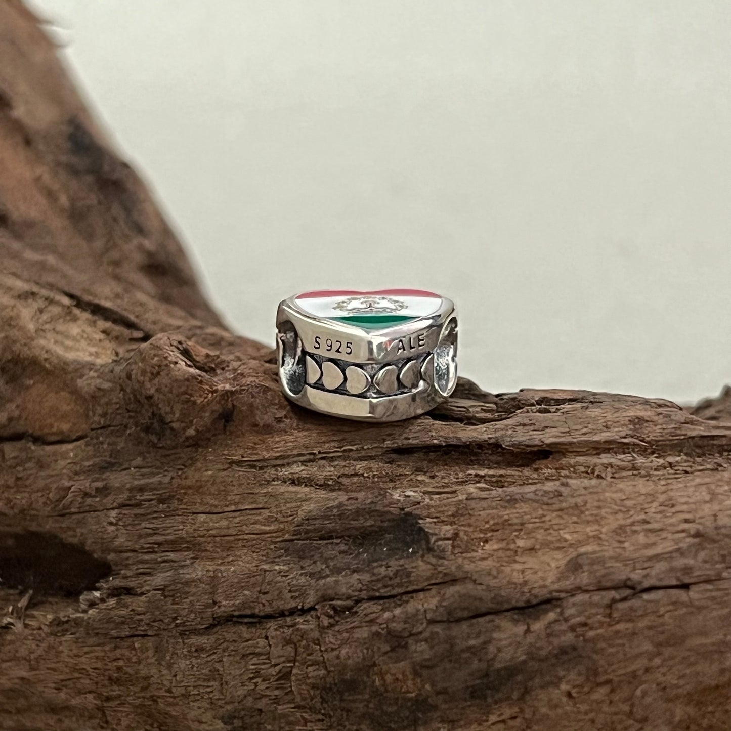 Tajikistan Flag Exclusive Heart Bead Charm for Pandora Bracelet