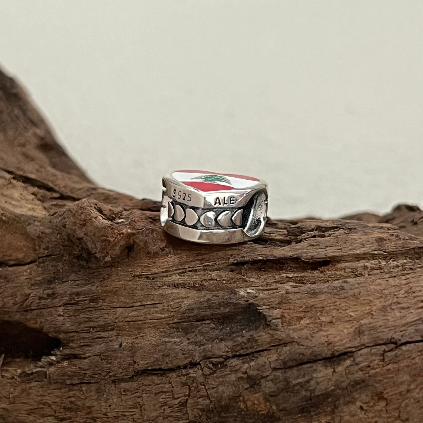 Lebanon Flag Exclusive Heart Bead Charm for Pandora Bracelet