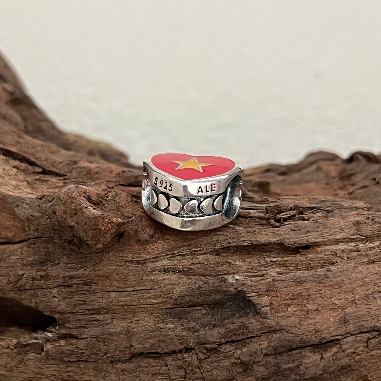 Vietnam Flag Exclusive Heart Bead Charm for Pandora Bracelet