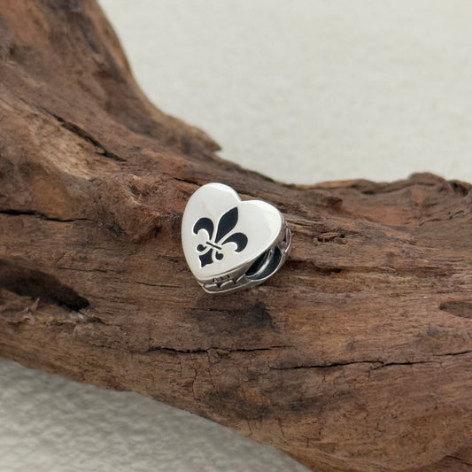 New Orleans Exclusive Heart Bead Charm for Pandora Bracelet