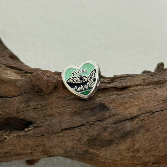 Ketchikan Alaska Exclusive Heart Bead Charm for Pandora Bracelet