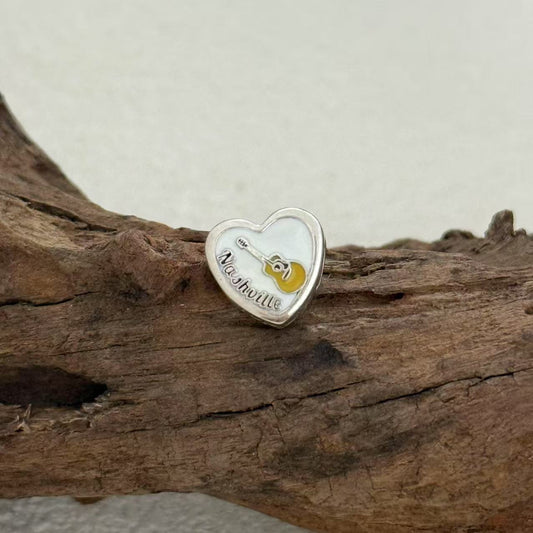 Nashville Tennessee Exclusive Heart Bead Charm for Pandora Bracelet