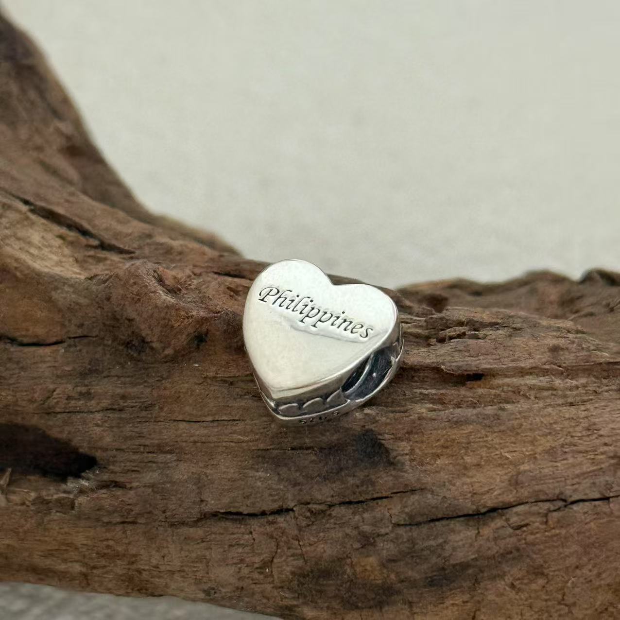Philippines Traditional costume Exclusive Heart Bead Charm for Pandora Bracelet