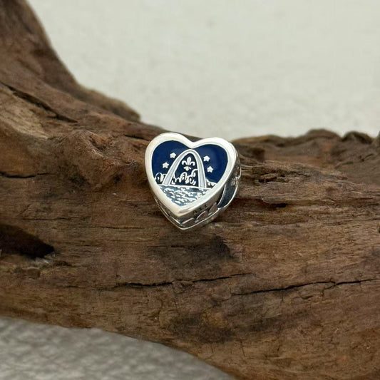 Saint Louis Gateway Arch Exclusive Heart Bead Charm for Pandora Bracelet