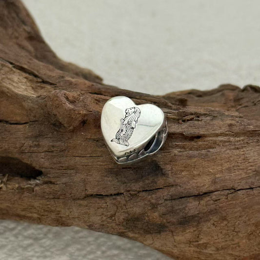 Singapore Exclusive Heart Bead Charm for Pandora Bracelet
