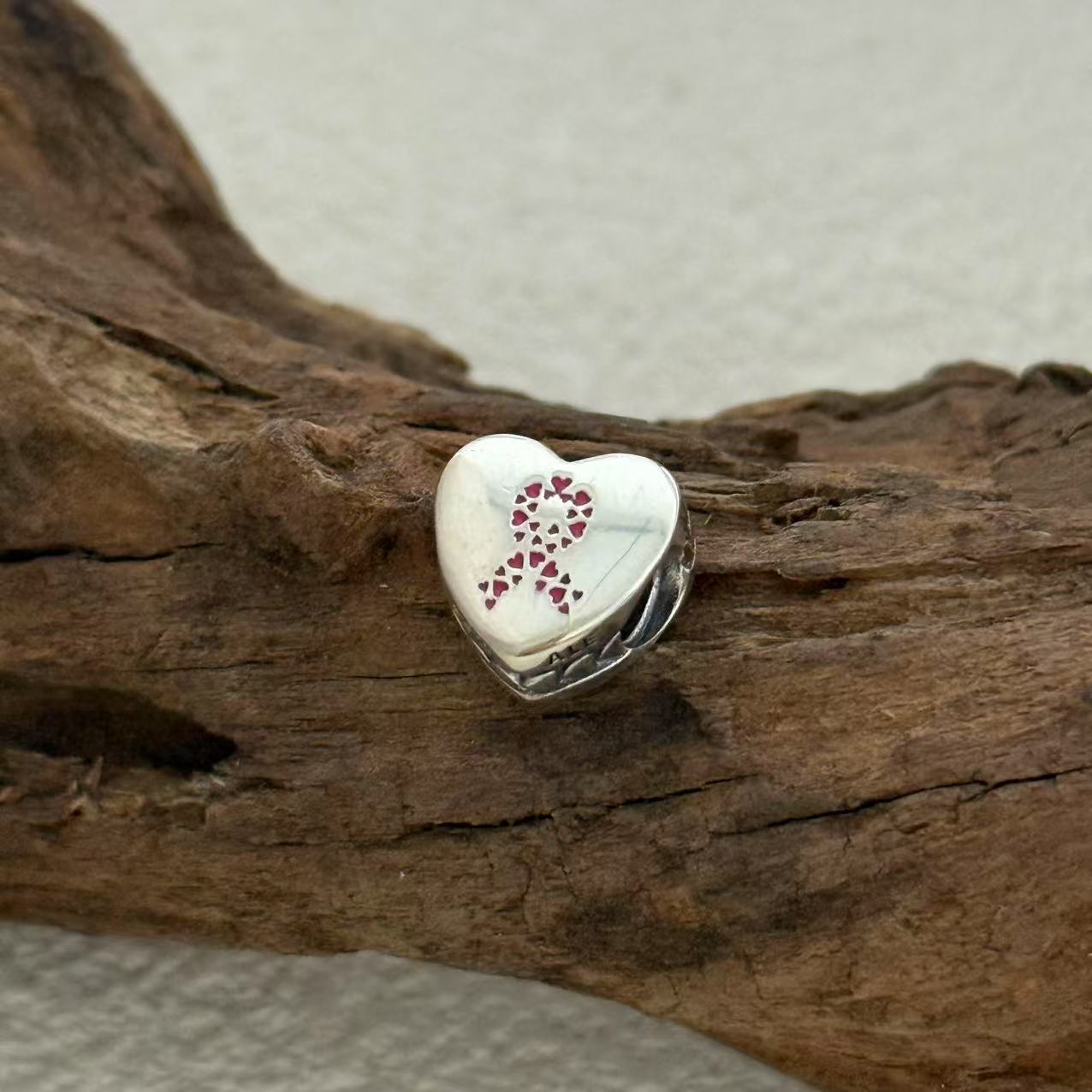 STRENGTH Exclusive Heart Bead Charm for Pandora Bracelet