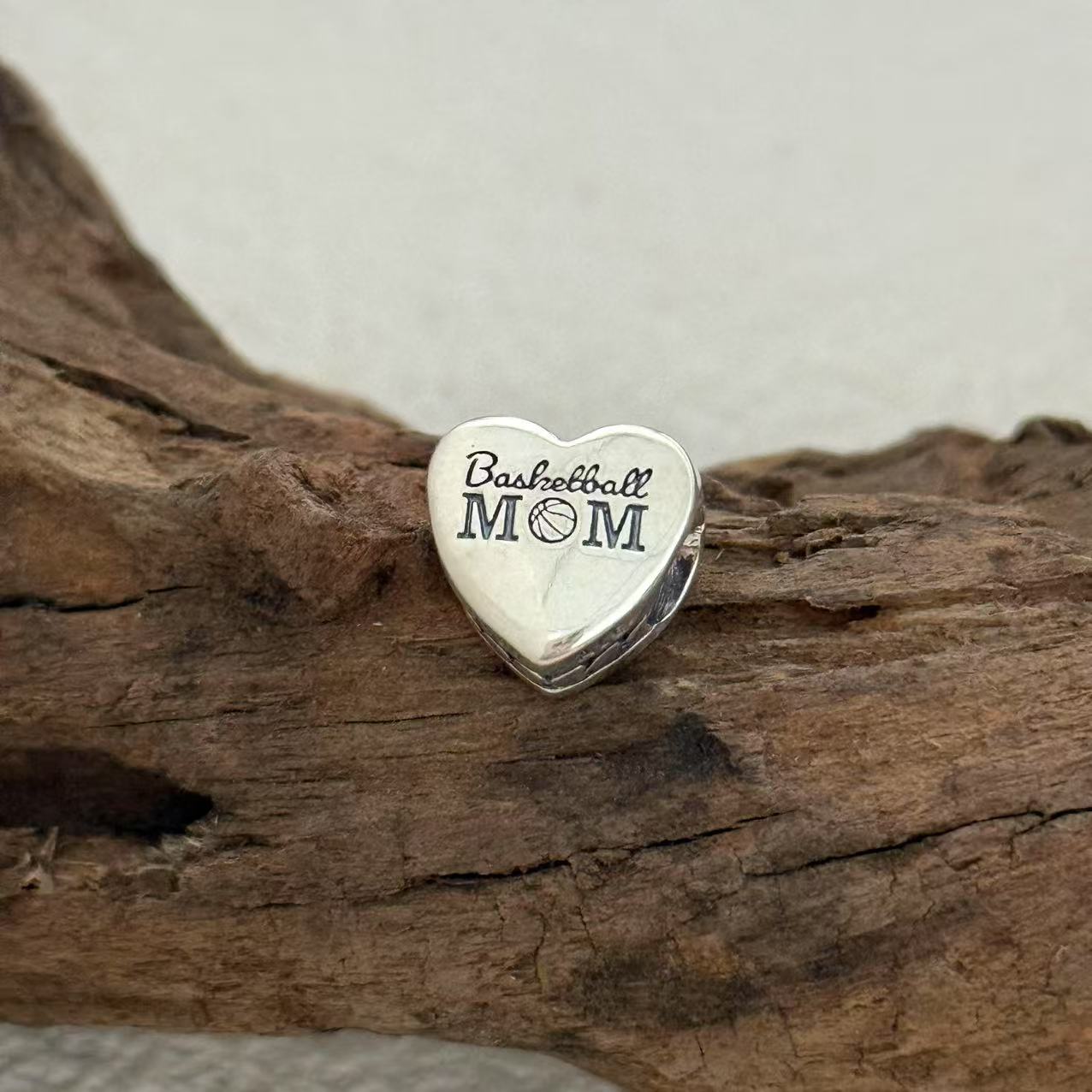 Basketball Charm Exclusive Heart Bead Charm for Pandora Bracelet