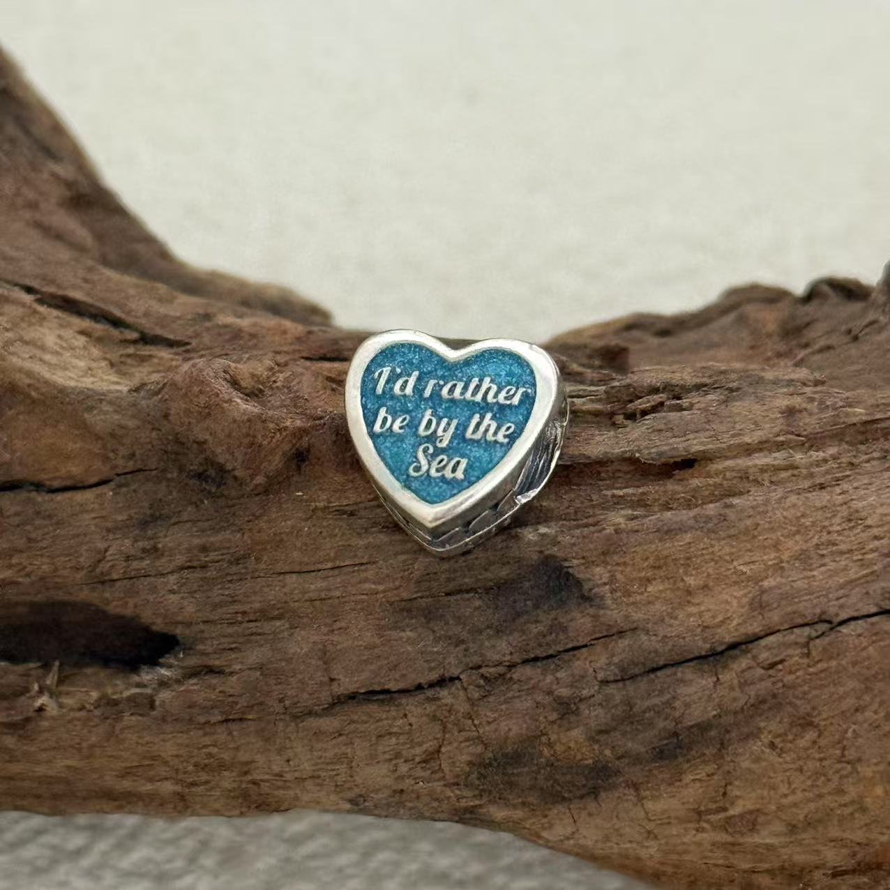 Beach Sandal Charm Exclusive Heart Bead Charm for Pandora Bracelet