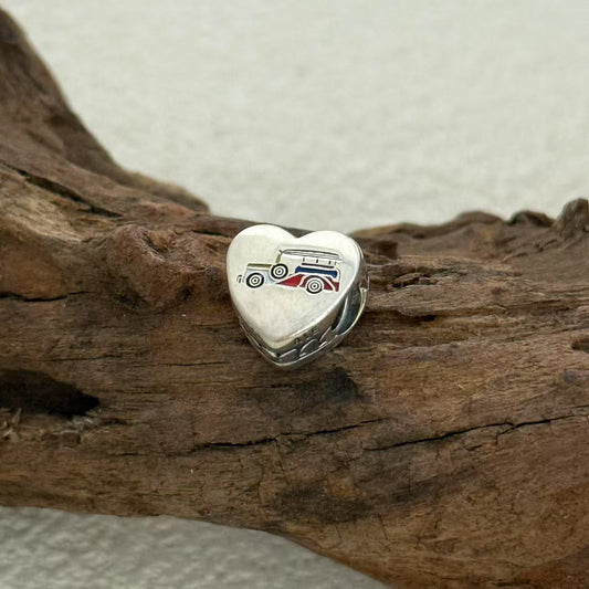 Philippine Jeepney, Country Charm Exclusive Heart Bead Charm for Pandora Bracelet