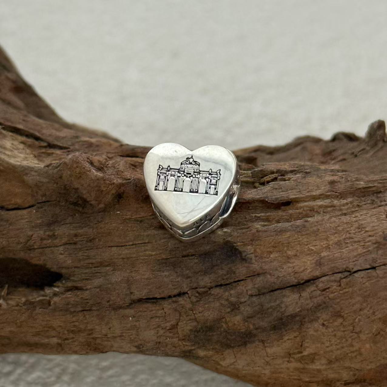Madrid Charm Exclusive Heart Bead Charm for Pandora Bracelet
